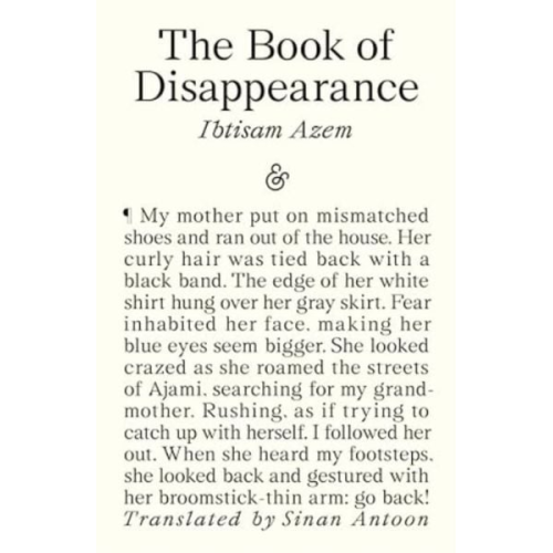 Ibtisam Azem - The Book of Disappearance