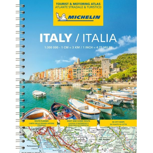 Michelin - Michelin Straßenatlas Italien mit Spiralbindung