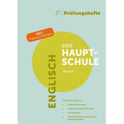 Prüfungsheft & Training - 2025 Englisch Hauptschule - Hessen - Original-Prüfungen und Lösungen