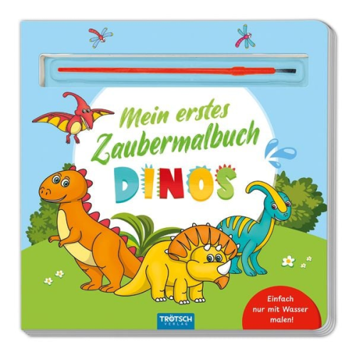 Trötsch Malbuch mit Pinsel Mein erstes Zaubermalbuch Dinos