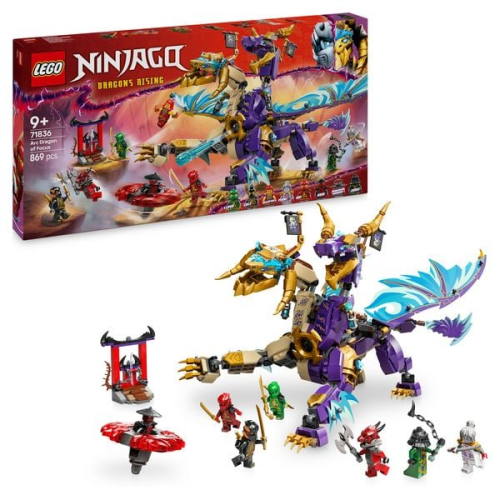 LEGO NINJAGO Lichtbogendrache - Bauspielzeug mit 8 Minifiguren 71836