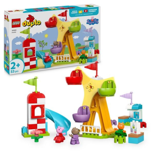 LEGO DUPLO Peppa Wutz Jahrmarkt - Lernspielzeug für Kleinkinder 10453