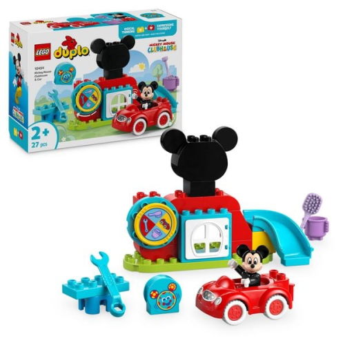 LEGO DUPLO | Disney Mickys Clubhaus und Auto - Lernspielzeug 10454