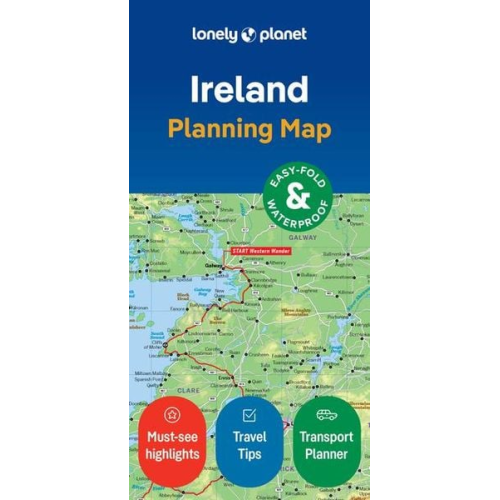 Lonely Planet - Lonely Planet Ireland Planning Map