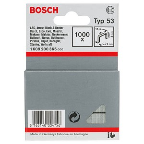 AKTION: 1.000 BOSCH Tackerklammern Typ 53 8 mm mit Prämie nach Registrierung