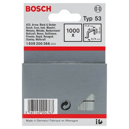 AKTION: 1.000 BOSCH Tackerklammern Typ 53 10 mm mit Prämie nach Registrierung