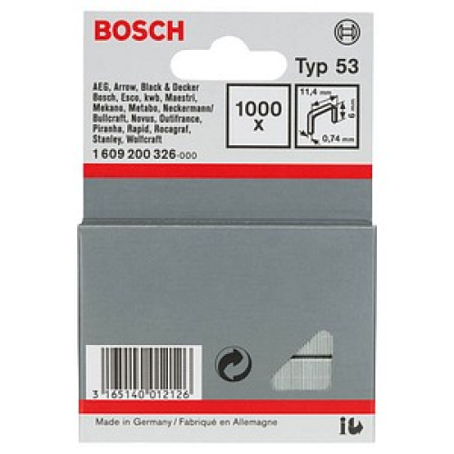 AKTION: 1.000 BOSCH Tackerklammern Typ 53 6 mm mit Prämie nach Registrierung