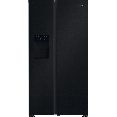 Bauknecht Side by Side amerikanischer Kühlschrank: Farbe Schwarz - SBS IW E90 Black