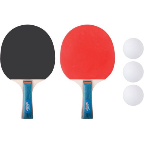 New Sports Tischtennis-Set, 2 Schläger + 3 Bälle
