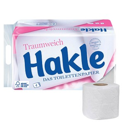 Hakle Toilettenpapier Traumweich 4-lagig, 16 Rollen