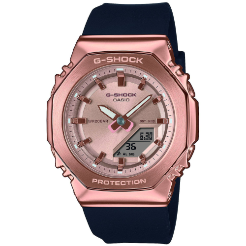 Casio GM-S2110PG-1A4ER G-Shock Classic Damenuhr Schwarz/Roségoldfarben