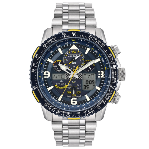 Citizen JY8078-52L Eco-Drive Promaster Sky Herren-Funkuhr Stahl/Blau