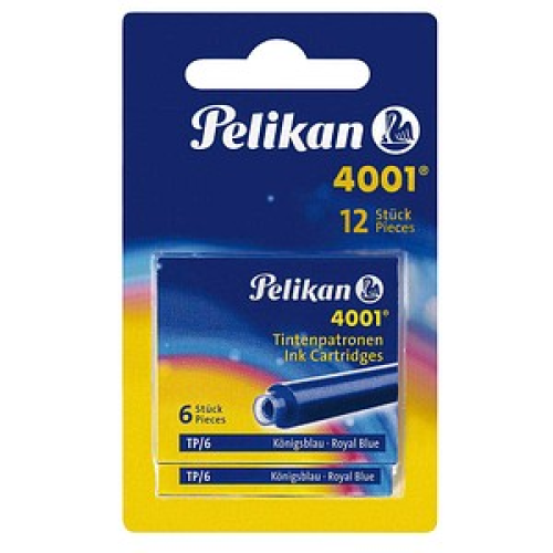 Pelikan 4001 TP/6-2B Tintenpatronen für Füller königsblau 12 St.