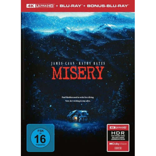 Misery, 1 4K UHD-Blu-ray + 2 Blu-ray (Limited Collector's Edition im Mediabook)