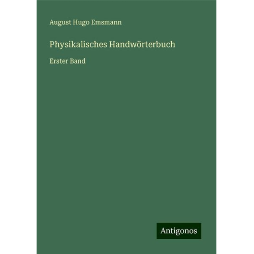 August Hugo Emsmann - Physikalisches Handwörterbuch