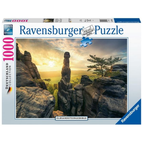 Puzzle Ravensburger Erleuchtung - Elbsandsteingebirge 1000 Teile