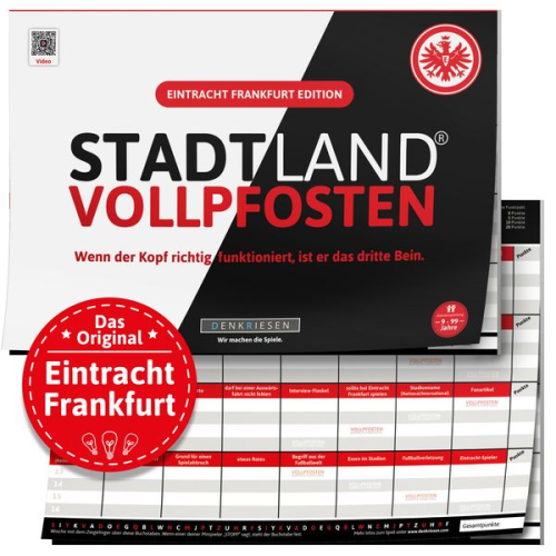 DENKRIESEN - STADT LAND VOLLPFOSTEN® - Eintracht Frankfurt EDITION - "Wenn der Kopf richtig funktioniert, ist er das dritte Bein." - A4