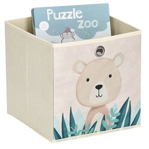 Zeller Koala Aufbewahrungsbox beige 28,0 x 28,0 x 28,0 cm