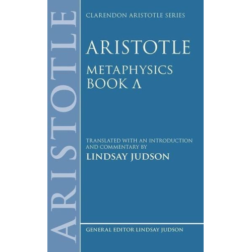 Lindsay (Official Student in Philosophy / Judson - Aristotle, Metaphysics Lambda