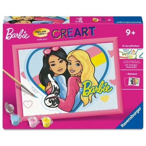 CreArt, Malen nach Zahlen Kinder Barbie-Duo