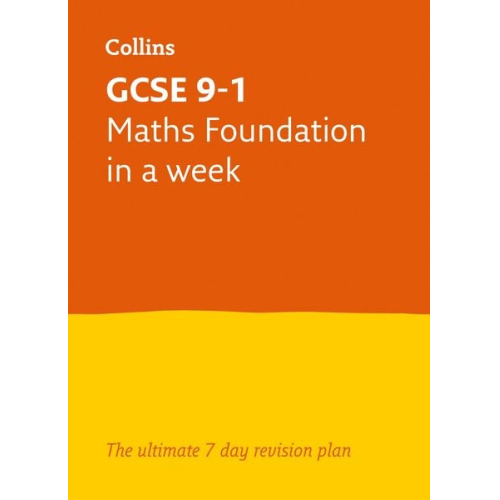 Collins GCSE Fiona Mapp - GCSE 9-1 Maths Foundation in a Week