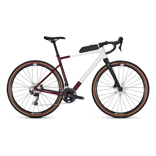 FOCUS ATLAS 6.8, 22 Gang Kettenschaltung, Erwachsenenfahrrad, Diamant, Modell 2025, 28 Zoll 57 cm white glossy / mahagonyred glossy