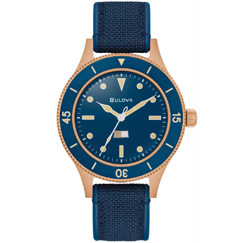 Bulova 98A325 Herrenuhr Automatic Mil-Ships Special Edition Dunkelblau