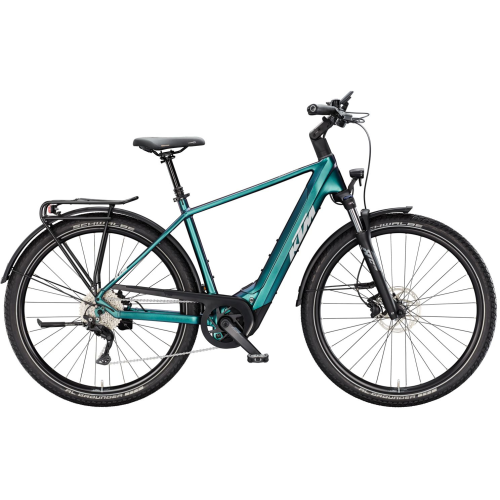 KTM MACINA GRAN 820, 10 Gang Kettenschaltung, Herrenfahrrad, Diamant, Modell 2025, 29 Zoll 56 cm green purple flip matt (silver+black)