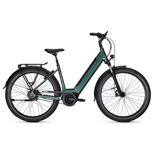 Kalkhoff IMAGE 3 EXCITE BLX (500 Wh), Nabenschaltung, Unisexfahrrad, Wave, Modell 2025, 28 Zoll 43 cm techgreen glossy