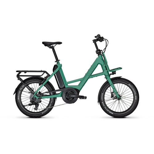 Kalkhoff ENTICE C EXCITE+ (545 Wh), 9 Gang Kettenschaltung, Unisexfahrrad, Kompakt, Modell 2025, 20 Zoll 48 cm mineralgreen matt