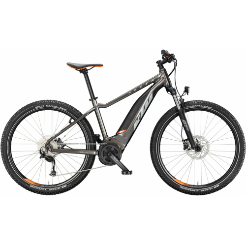 KTM MACINA RIDE 571 L, 9 Gang Kettenschaltung, Herrenfahrrad, Diamant, Modell 2025, 27,5 Zoll 38 cm machine grey (silver+orange)