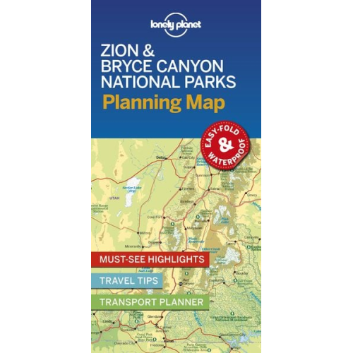 Lonely Planet - Lonely Planet Zion & Bryce Canyon National Parks Planning Map