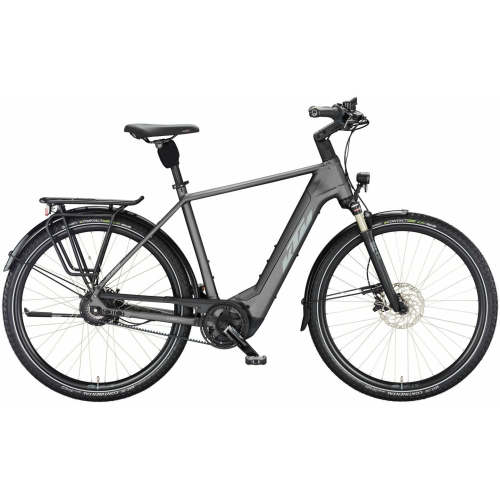 KTM MACINA CITY 710 belt (750 Wh), stufenlose Nabenschaltung, Herrenfahrrad, Diamant, Modell 2024, 28 Zoll 56 cm elderberry matt (grey+orange)