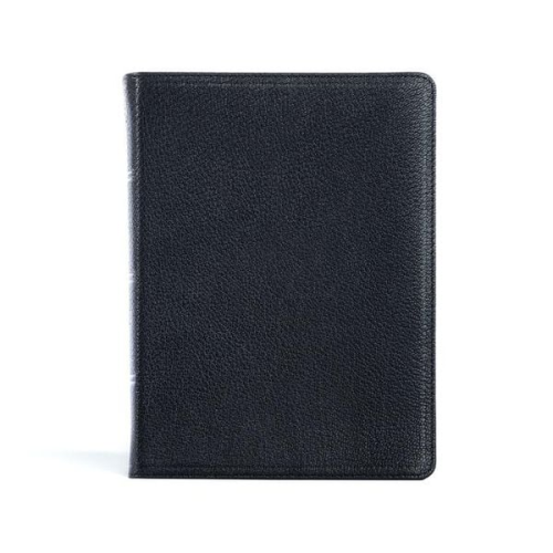 CSB Bibles by Holman - CSB Pastor's Bible, Verse-By-Verse Edition, Holman Handcrafted Collection, Black Premium Goatskin