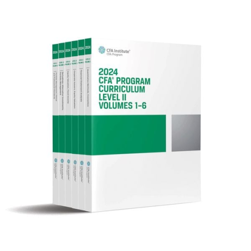 CFA Institute - 2024 CFA Program Curriculum Level II Box Set, Volumes 1 - 6