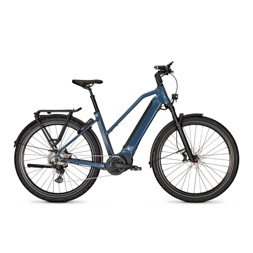 Kalkhoff ENTICE 5.B MOVE+ (625 Wh), 10 Gang Kettenschaltung, Damenfahrrad, Trapez, Modell 2023, 29 Zoll 43 cm stoneblue glossy