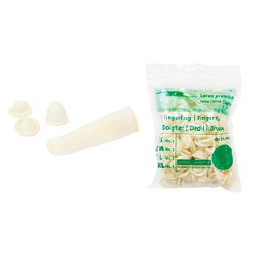 Meditrade® unisex Fingerlinge beige Größe S, 100 St.