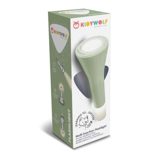 Kidywolf - Taschenlampe 3in1 grün