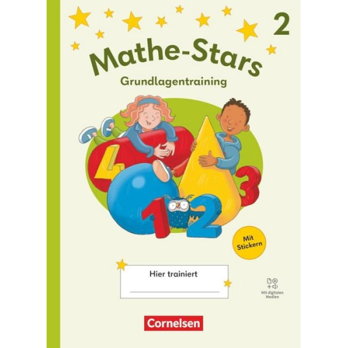 Petra Ihn-Huber Christine Kullen Stefan Kobr Beatrix Pütz - Mathe-Stars 2. Schuljahr - Grundlagentraining Ausgabe 2025 - Übungsheft mit Lösungen und digitalen Medien