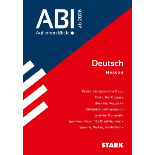 STARK Deutsch - Abi - Auf einen Blick! 2026 Hessen