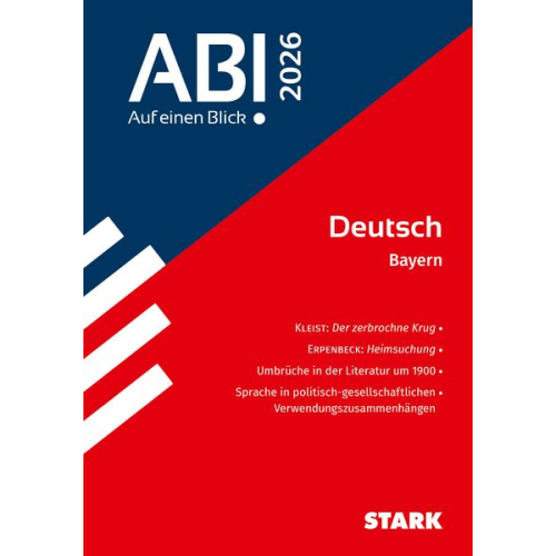 STARK Deutsch - Abi - Auf einen Blick! 2026 Bayern