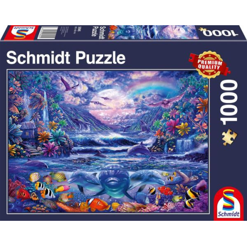 Schmidt 58945 - Mondschein-Oase, Puzzle, 1000 Teile
