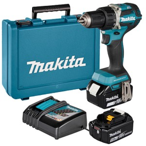 makita DDF484RTE Akku-Bohrschrauber-Set 18,0 V, mit 2 Akkus