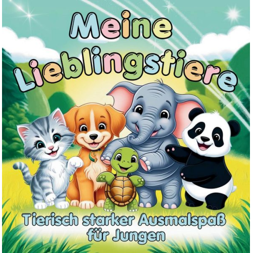 S. & L. Creative Collection - Meine Lieblingstiere – Ausmalspaß für Jungen ab 3 Jahren