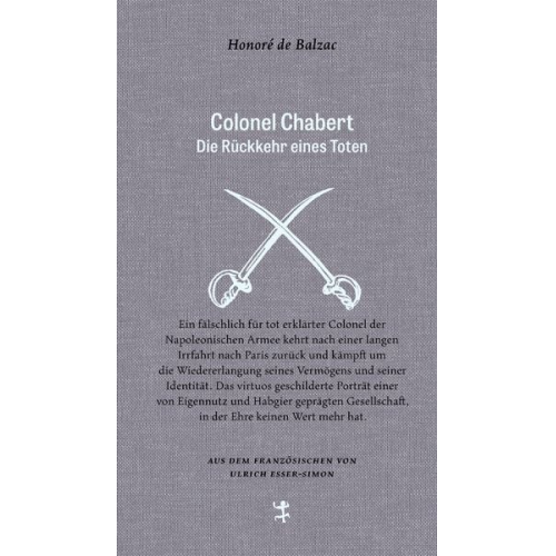 Honore de Balzac - Colonel Chabert