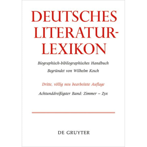 Deutsches Literatur-Lexikon / Zimmer - Zyrl