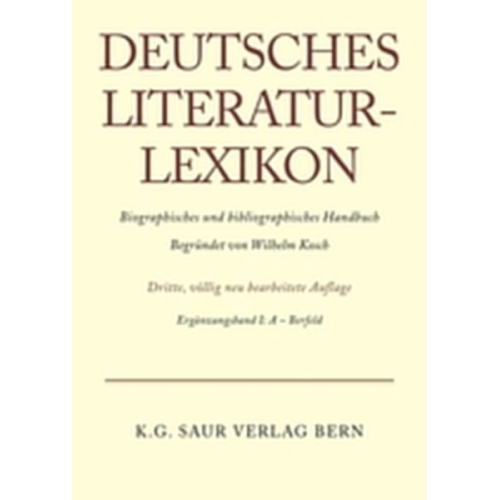 Wilhelm Kosch - Deutsches Literatur-Lexikon / A - Bernfeld