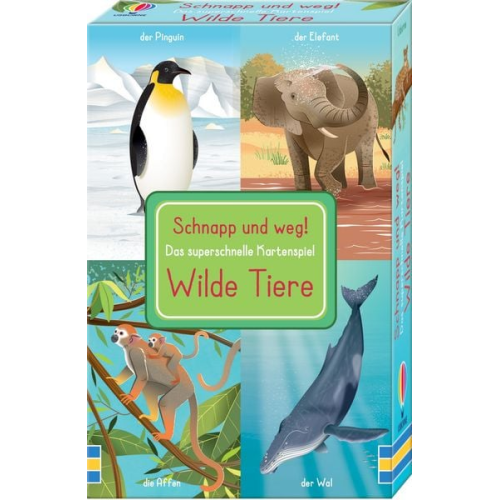 Fiona Watt - Schnapp und weg! Das superschnelle Kartenspiel: Wilde Tiere
