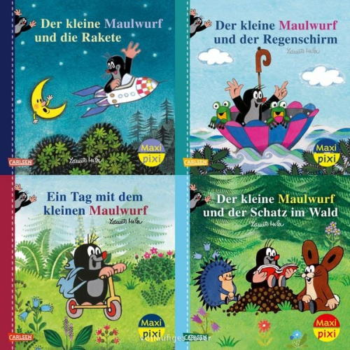 Zdeněk Miler Hanna Sörensen - Maxi-Pixi-4er-Set 117: Neue Abenteuer mit dem kleinen Maulwurf (4x1 Exemplar)