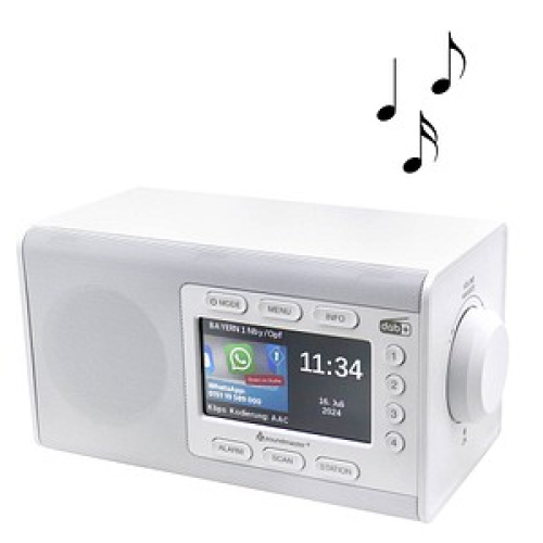 soundmaster DAB900WE DAB+ Empfänger weiß